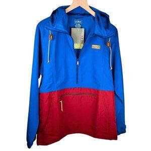 L.L. Bean Mountain Classic Anorak Jacket Size Small Men Colorblock Outdoors Hiki